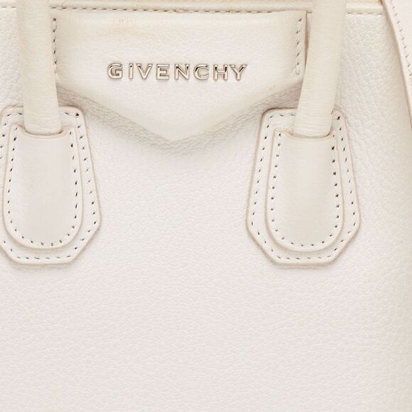 Givenchy Off White Leather Mini Antigona Satchel - Picture 5 of 7